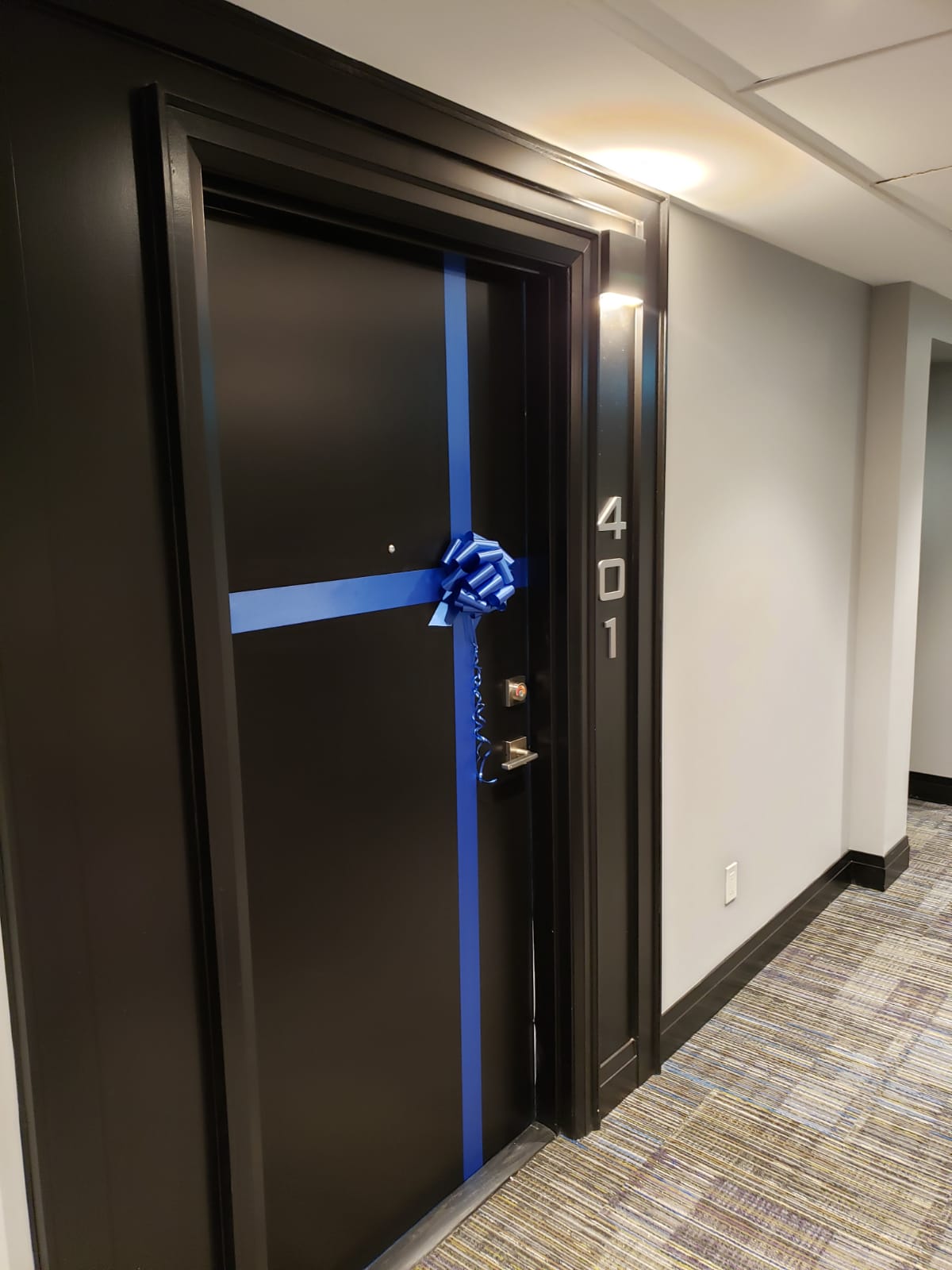 A freshly newly built studio condo unit